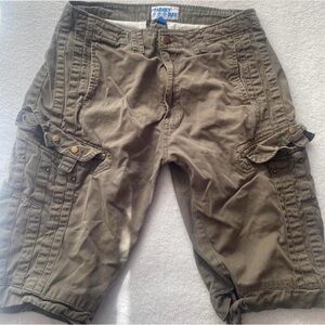 Olive Cargo Shorts